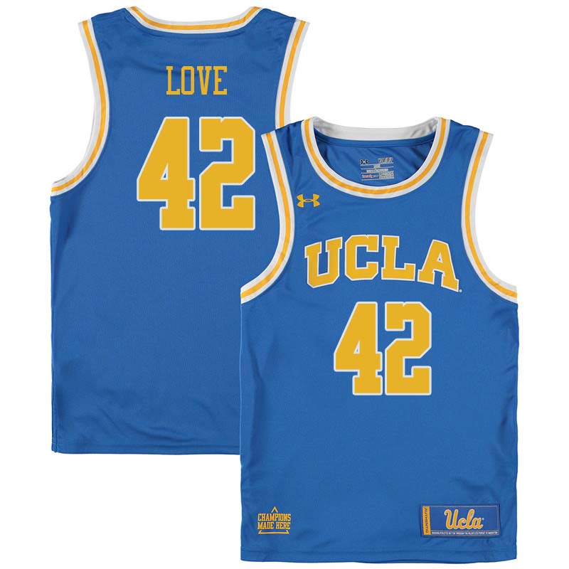 Men #42 Kevin Love UCLA Bruins College Basketball Jerseys Sale-Blue